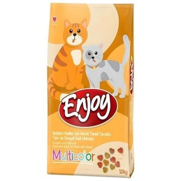 Enjoy Multi Color Tavuklu 10 kg Yetişkin Kedi Maması