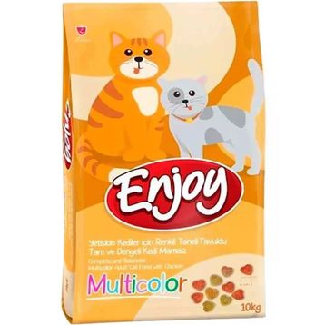 Enjoy Multicolor Tavuklu 10 kg Kedi Maması