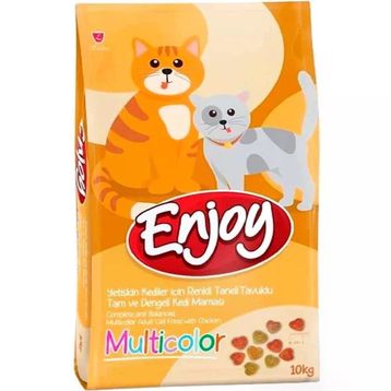 Enjoy Multicolor Tavuklu 10 kg Kedi Maması