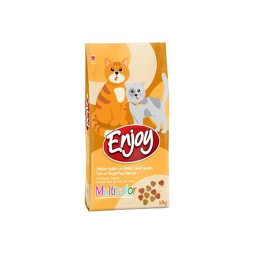 Enjoy Multicolor Tavuklu 10 kg Kedi Maması