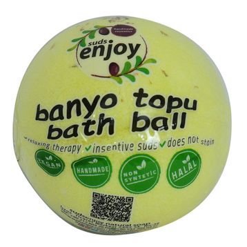 Enjoy Sarı 90-120 gr Papatyalı El Yapımı Banyo Küvet Topu Sabunu