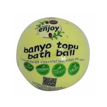 Enjoy Sarı 90-120 gr Papatyalı El Yapımı Banyo Küvet Topu Sabunu