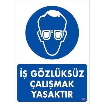 Ennalbur PVC 25x35 3 İkaz Levhası