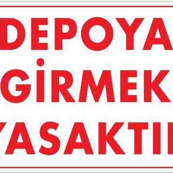 Ennalbur PVC 25x35 621 İkaz Levhası