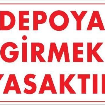 Ennalbur PVC 25x35 621 İkaz Levhası
