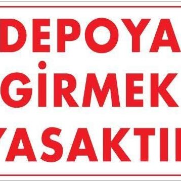 Ennalbur PVC 25x35 621 İkaz Levhası