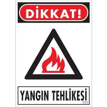 Ennalbur PVC 25x35 852 İkaz Levhası