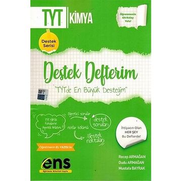 ENS Yayıncılık TYT Kimya Destek Defterim
