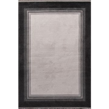Enti Halı Miras 6816 Gri Modern Desenli Makine Halısı