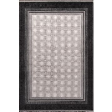Enti Halı Miras 6816 Gri Modern Desenli Makine Halısı
