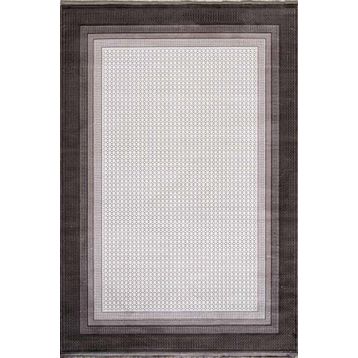 Enti Halı Miras 6817 Kahve Modern Desenli Makine Halısı