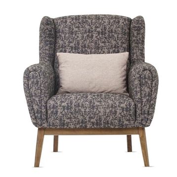 Enza Home 20201 Netha Keten Dokulu Siyah Berjer