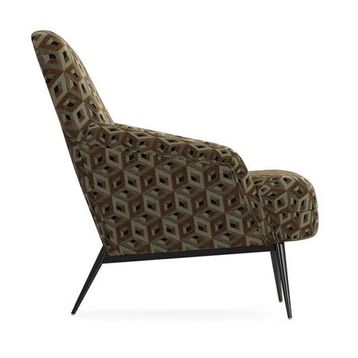 Enza Home 21510 Valdera Keten Dokulu Kahve Berjer