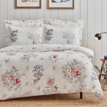 Enza Home Belisima Mavi Baskılı Floral Esinti Çift Kişilik Nevresim Seti
