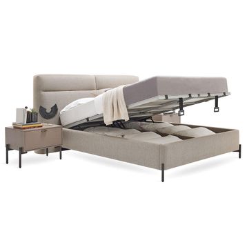 Enza Home Berta 17601 Bej 160x200 cm Başlıklı Baza
