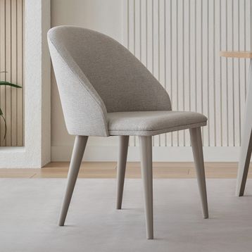 Enza Home Cante 14207 Krem Dokuma Kumaş Sandalye