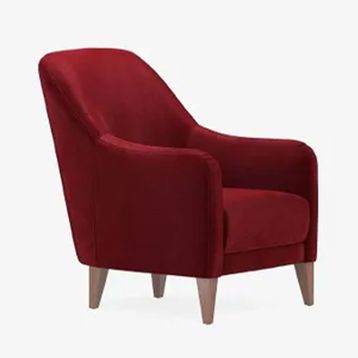 Enza Home Fiore 10404 Burgonya Kadife Dokulu Berjer