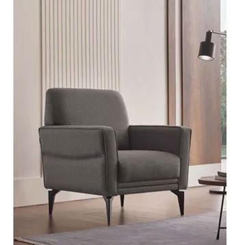 Enza Home Forte 13106 Gri Keten Dokulu Berjer