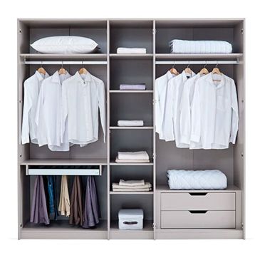 Enza Home Hera 5 Kapaklı Bej Gardrop
