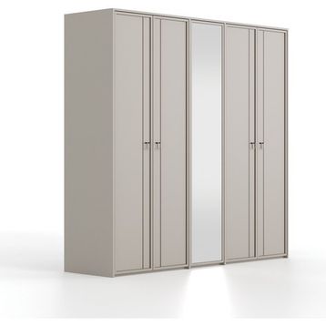Enza Home Hera 5 Kapaklı Bej Gardrop