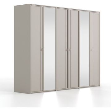 Enza Home Hera 6 Kapaklı Bej Gardrop