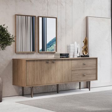 Enza Home Paloma Ceviz Yemek Odası