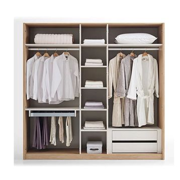 Enza Home Perge 5 Kapaklı Meşe Gardırop
