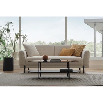 Enza Home Terra 2,5'lu Keten Dokulu, 16007 Beyaz Koltuk