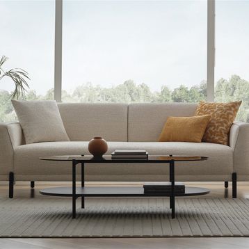 Enza Home Terra 3'lü Keten Dokulu, 16007 Beyaz Koltuk