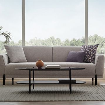 Enza Home Terra 3'lü Keten Dokulu, 16008 Orta Gri Koltuk