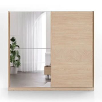 Enza Home Terra Sürgü Kapaklı Açık Meşe Gardırop