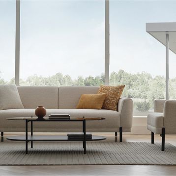 Enza Home Terra Takımı, Keten Dokulu, 16007 Beyaz Koltuk