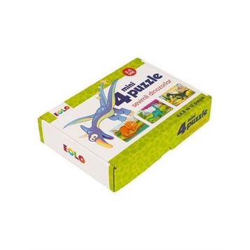 Eolo 2-3 Yaş Mini Puzzle Sevimli Dinozorlar
