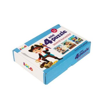 Eolo 2-3 Yaş Sevimli Korsanlar 4 Mini Puzzle