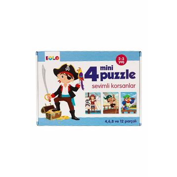 Eolo 4 Mini Puzzle Sevimli Korsanlar