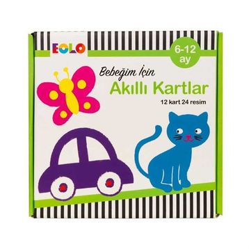 Eolo Bebeğim İçin Akıllı Kartlar 6-12 Ay Kitabı