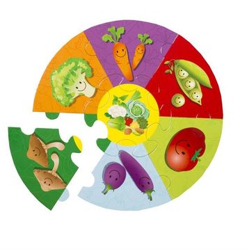 Eolo Sebzeler 7 Parça Yuvarlak Puzzle