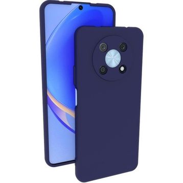 Eonaks Huawei Nova Y90 Kamera Korumalı Silikon Rubber Arka Kapak Lacivert Kılıf