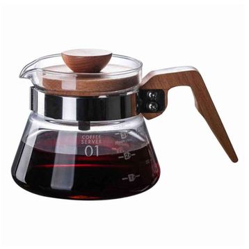 Epinox 400 ml Ahşap Saplı Kahve Sürahisi