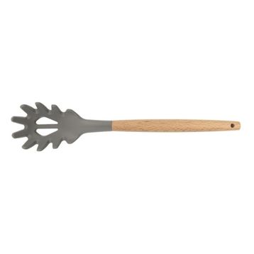 Epinox AKK-14 31.5 cm Silikon Spagetti Kaşığı Ahşap Sap