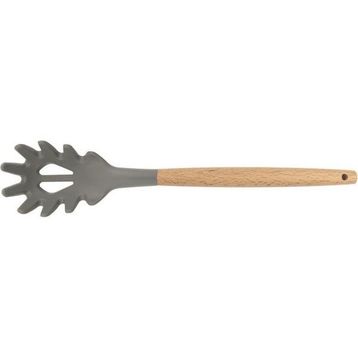 Epinox AKK-14 31.5 cm Silikon Spagetti Kaşığı Ahşap Sap