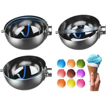 Epinox Gümüş 60 mm Çelik Dondurma Kaşığı