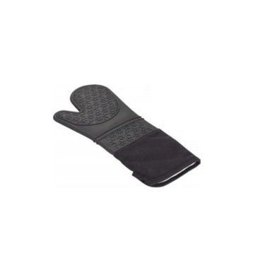 Epinox Ikili Siyah Silikon Mutfak Eldiveni - Yanmaz Eldiven 41.5 cm