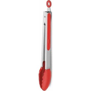 Epinox Silikon Kırmızı 25 cm Barbekü Maşası