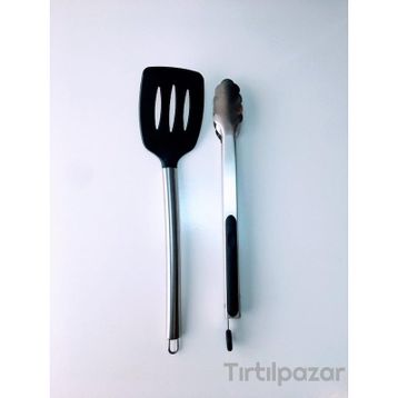 Epinox Silikon Spatula ve Maşa Seti