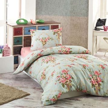 Eponj Home 140x220 cm Alanur Mint Tek Kişilik Junior Nevresim Seti