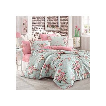 Eponj Home 140x220 cm Alanur Mint Tek Kişilik Junior Nevresim Seti
