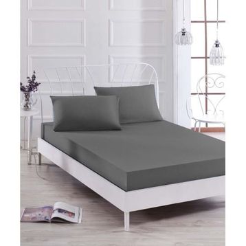 Eponj Home Paint Füme Lastikli Çift Kişilik Çarşaf Seti