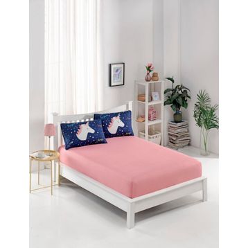 Eponj Home Pes Lastikli Çift Kişilik Magicunicorn Laci Çarşaf Seti