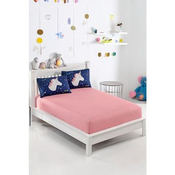 Eponj Home Pes Lastikli Çift Kişilik Magicunicorn Laci Çarşaf Seti